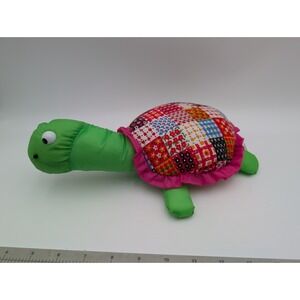 Gambina Nylon Turtle Plush Patchwork Shell 11 Inch Stuffed Animal Toy